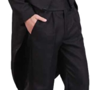 Ulnomio Men Peak Lapel Suit Frac Tuxedo Jacket 2 Pieces Set for Wedding/Formal/Party