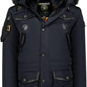 Geographical Norway - High-quality winter coat, faux fur, many lined pockets