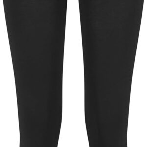 URBAN CLASSICS Leggings for Women Dressy Classic Fit Elastic Waist Low Rise Leggings Black S-5XL