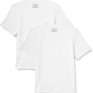 Amazon Essentials Men's Supersoft Modal Fabric Short Sleeve Undershirt, Pack of 2