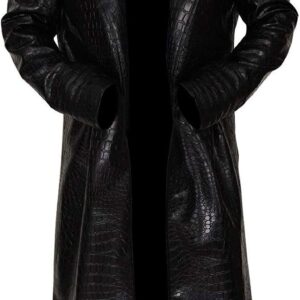 LP-FACON Morpheus Men's Long Trench Coat Black