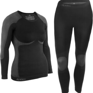 ALPIDEX Thermal Underwear Women Warm Functional Breathable Ski Sports Thermal Sets Winter Autumn