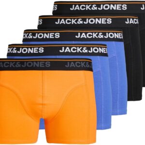 JACK & JONES Jactheodore Men's Solid Trunks 5 Pack (Pack of 5)
