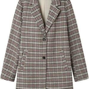 SPRINGFIELD Basic Checked Cloth Coat Cloth Coat Women