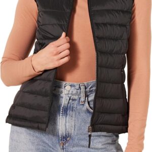 Amazon Essentials Mujer Chaleco Plumífero Plegable y Ligero, Resistente a la Lluvia