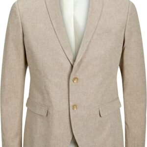 JACK & JONES Jprriviera Linen Blazer Slim Fit S Pls for Men