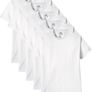 Fruit of The Loom Heavy Cotton tee Shirt 5 Pack Camiseta Hombre (Pack de 1)