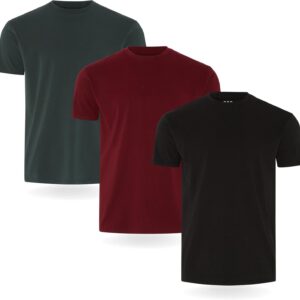 Camiseta FM London Paquete de 3/5 para Hombre - Camisetas de Peso Premium con diseño Ligeramente Ajustado