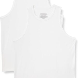 Amazon Essentials Men's Supersoft Modal Fabric Sleeveless Undershirt, Pack of 2