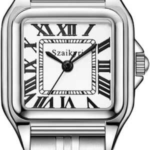 Classic Cubic Watch for Women with Roman Numerals Fashion Watch Women Square Watch Women