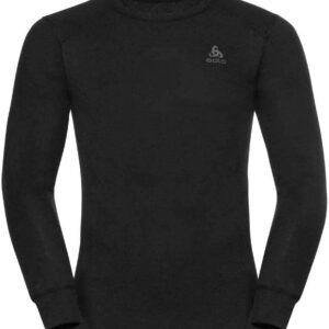 Odlo Men Active Warm Eco Bi Top Crew Neck Longsleeve Laufbekleidung Long Sleeve T-Shirt Black - Black