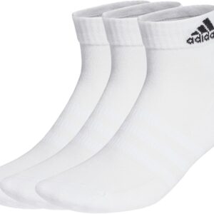 adidas Cushioned Sportswear Ankle Socks 3 Pairs Unisex Adult Stud Socks