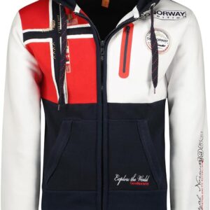 Geographical Norway - GEXPLORE Men's Long-Sleeved Hoodie Navy Size L