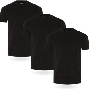 Camiseta FM London Paquete de 3/5 para Hombre - Camisetas de Peso Premium con diseño Ligeramente Ajustado