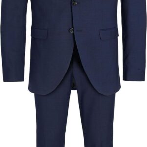 JACK & JONES Single Breasted Blazer and Tailored Trousers JPRSOLARIS Super Slim Fit Suit
