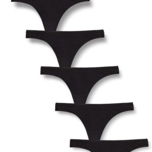 Amazon Essentials Women's Cotton Strappy Thong Underwear, Pack of 6