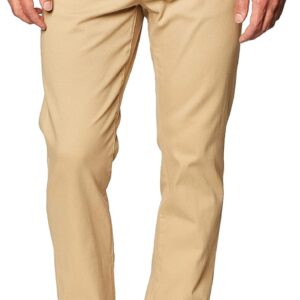 WT02 Men's Casual Long Basic Stretch Slim Chino Pant