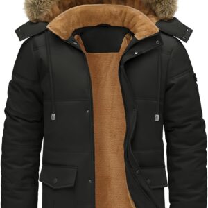 Lonya Parka Man Winter Water Repellent Jacket Fleece Giacca Warm Coats Windbreaker Casual Giacche with Cappuccio