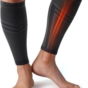 CAMBIVO Compression Socks Women Men x2, Calf Compression Socks, Compression Socks, Varicose Veins without Foot, for Sports, Running, Cycling, Circulation Tired Legs