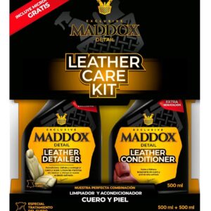 Maddox Detail - Car Leather Cleaning Kit | Car Leather Cleaner, Leather Repair Cream, Upholstery and Seat Cleaner | Renew and Protect Treatment | Leather Care Kit 2x500ml