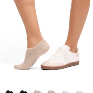 DANISH ENDURANCE Pinkies in Cotton, Breathable, Invisible Socks for Women and Men, 6 Pack