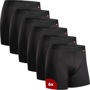 DANISH ENDURANCE Men's Sports Boxer Shorts, Fitted and Breathable, Pack of 6 - Men's Sports Clothing, Underwear