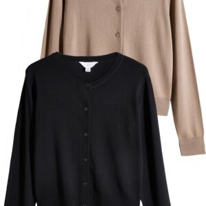 THE SET Women Pack of 4 Fine Knit Button Down Cardigan