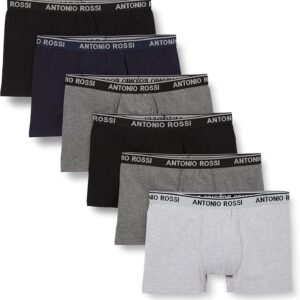 Antonio Rossi (Paquete de 3/6) Boxers Ajustados para Hombre Fitted Boxer Hipsters Hombre (Pack de 6)
