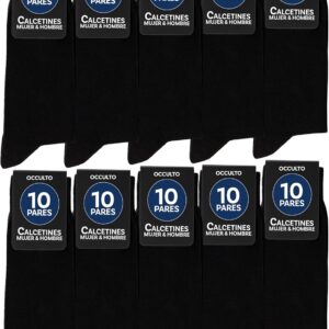 Occulto Black Socks for Men (10-30 Pairs), Pack of Men's Cotton Socks
